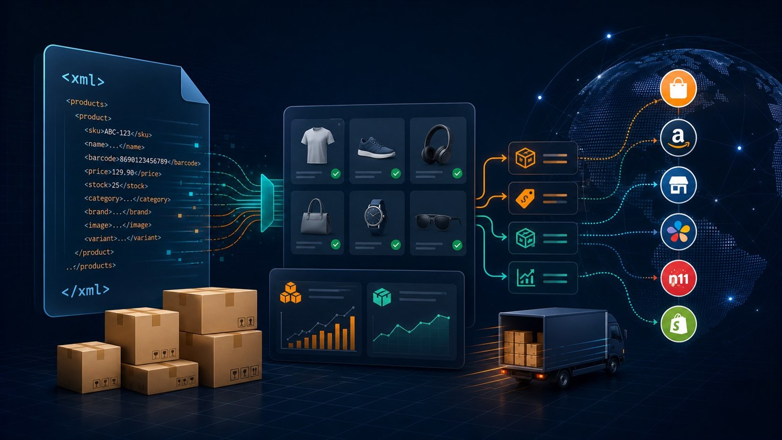 Ticevo blog rehberi: XML entegrasyonu ve stoksuz e-ticaret: Dropshipping yapan satıcılar pazaryeri operasyonunu nasıl yönetmeli?